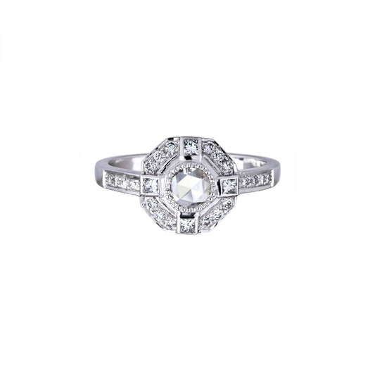 Moderne Diamond Ring - White Gold - Main Img