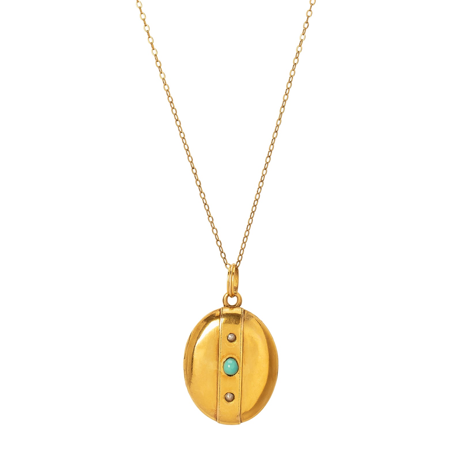 Classic Gold Locket Pendant in Yellow Gold