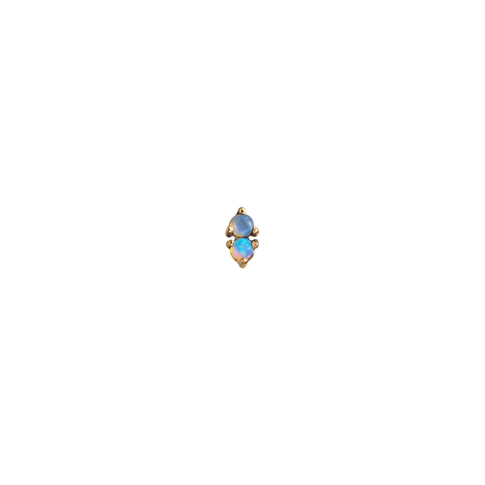 WWAKE Two-Step Opal Earring - Earrings - Broken English Jewelry