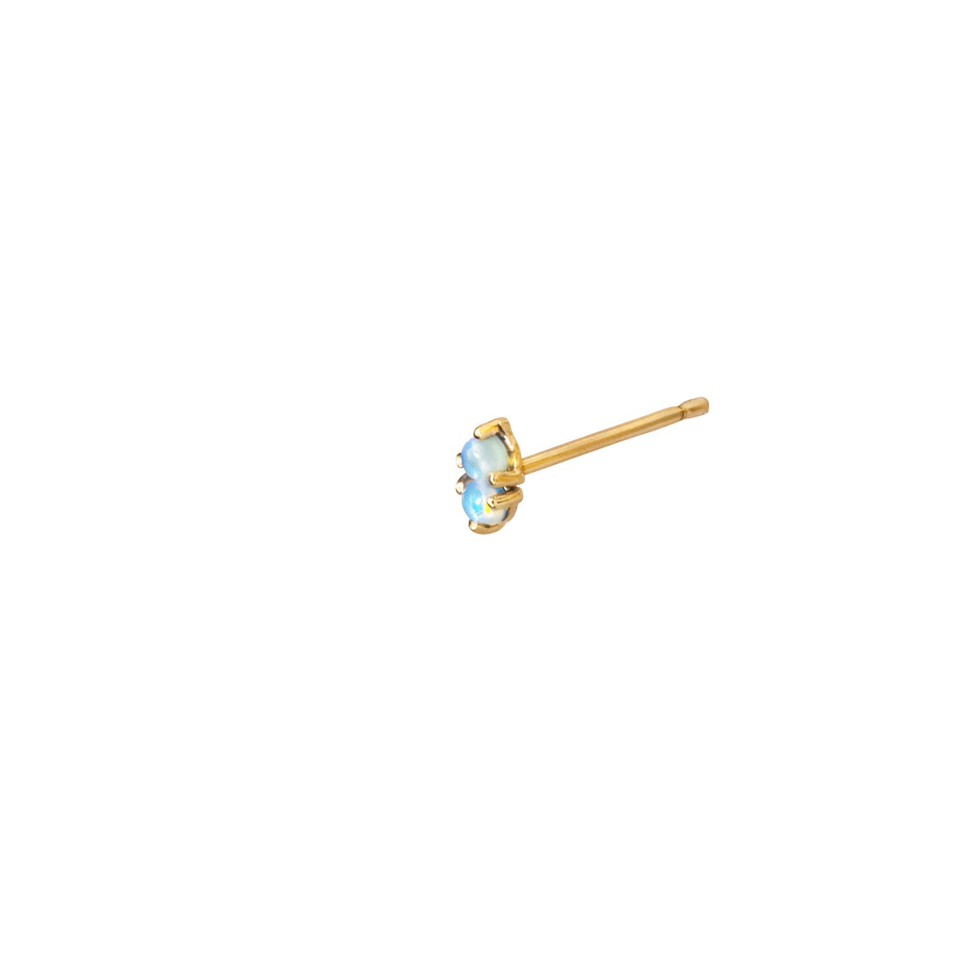 WWAKE Two-Step Opal Earring - Earrings - Broken English Jewelry
