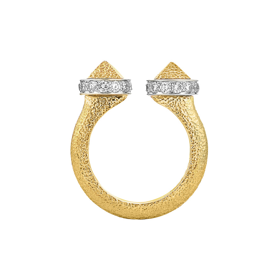 David Webb Bastille Diamond Ring - Broken English Jewelry