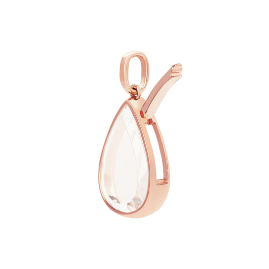 Lacrima Teardrop Locket - Rose Gold