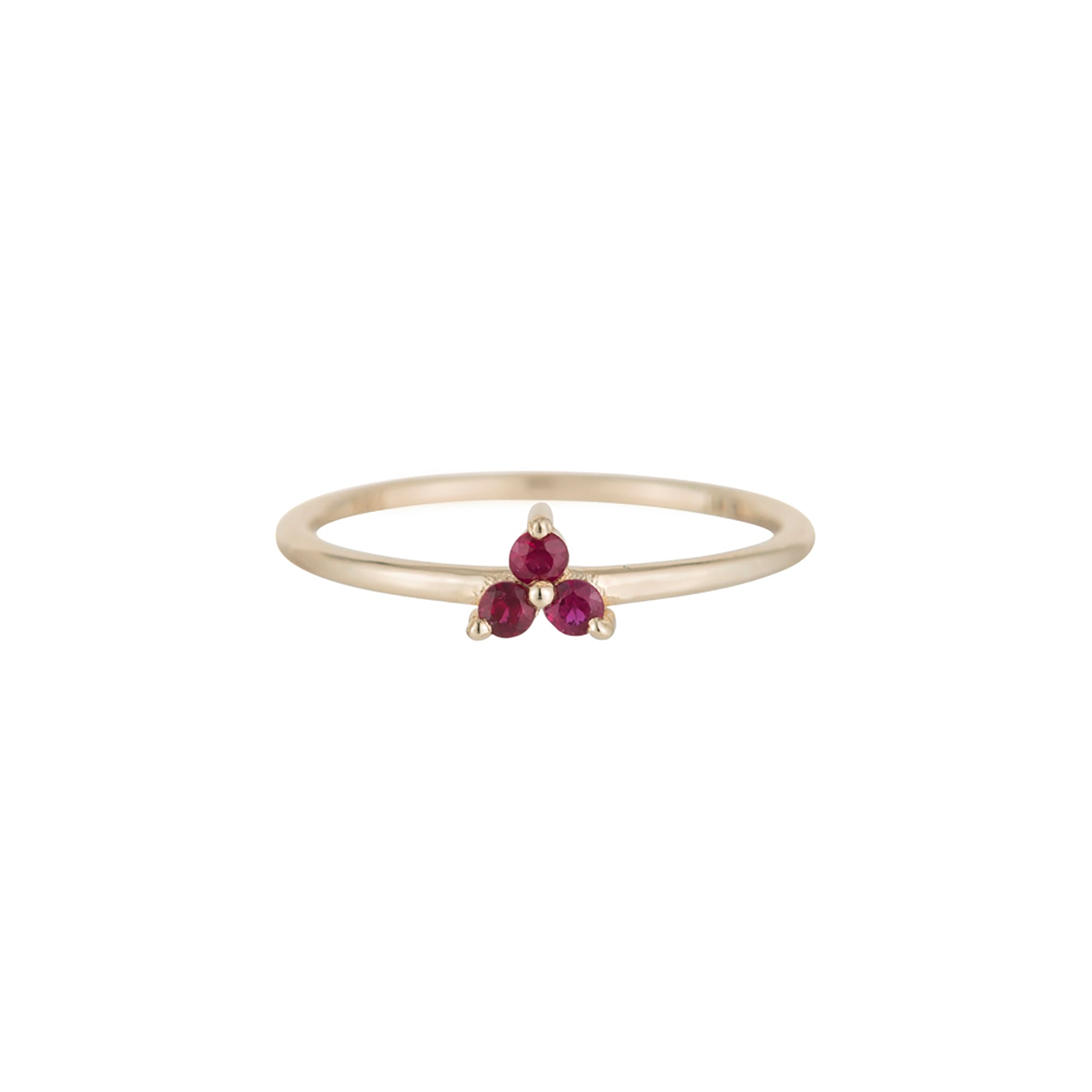 Jennie Kwon Triad Ring - Ruby - Rings - Broken English Jewelry