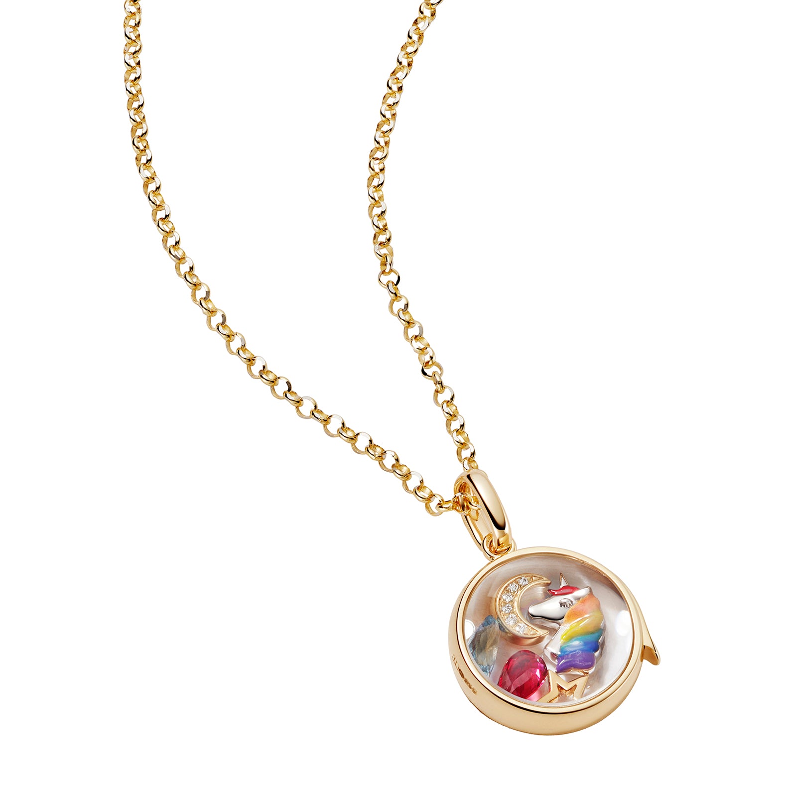 Loquet Diamond Moon Charm - Broken English Jewelry