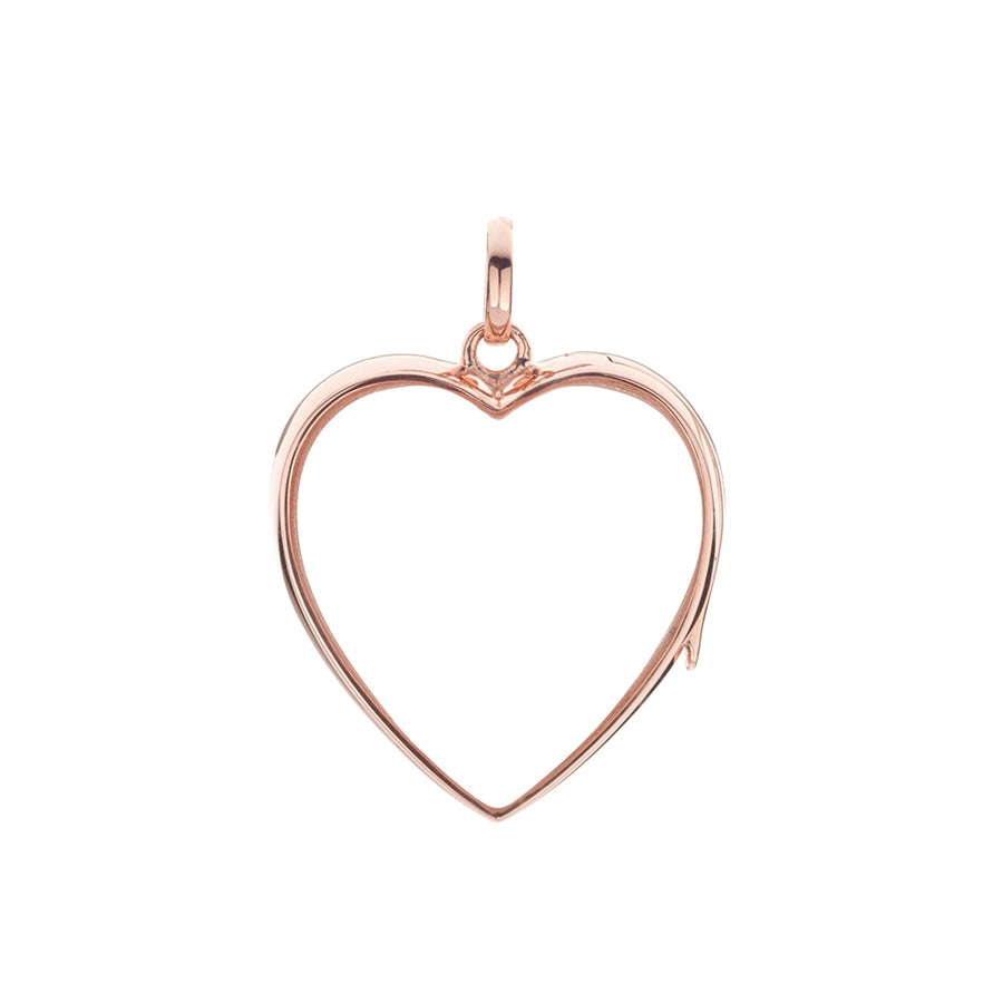 Loquet Large Heart Locket - Rose Gold - Charms & Pendants - Broken English Jewelry