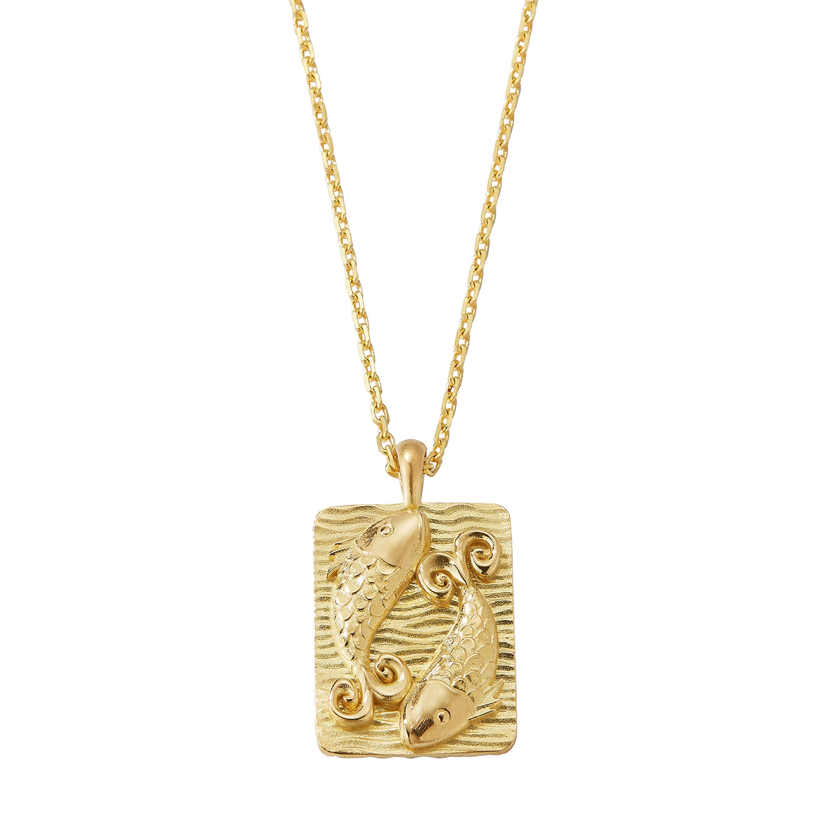 David Webb Zodiac Pisces Pendant Necklace - Broken English Jewelry