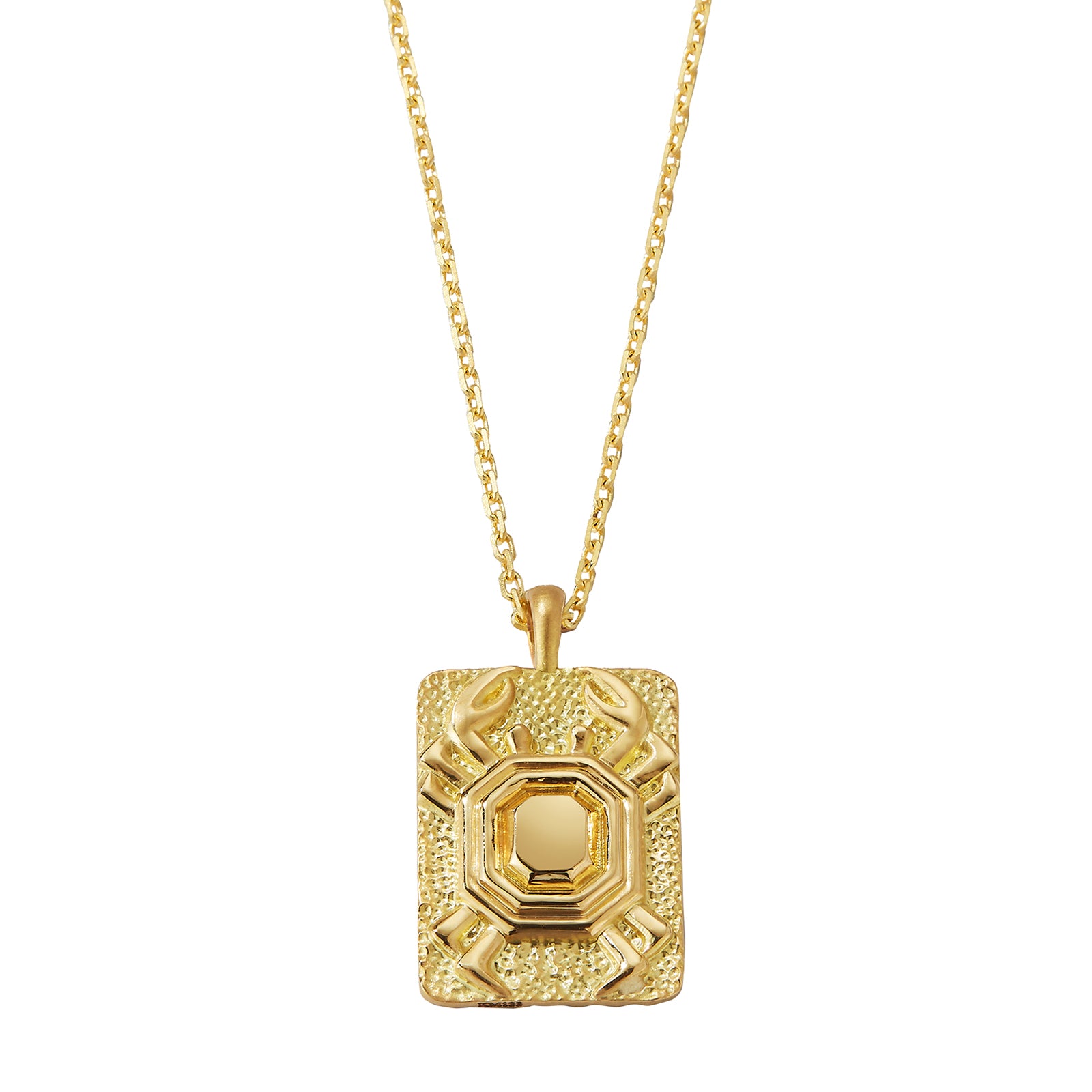 David Webb Zodiac Cancer Pendant Necklace - Broken English Jewelry