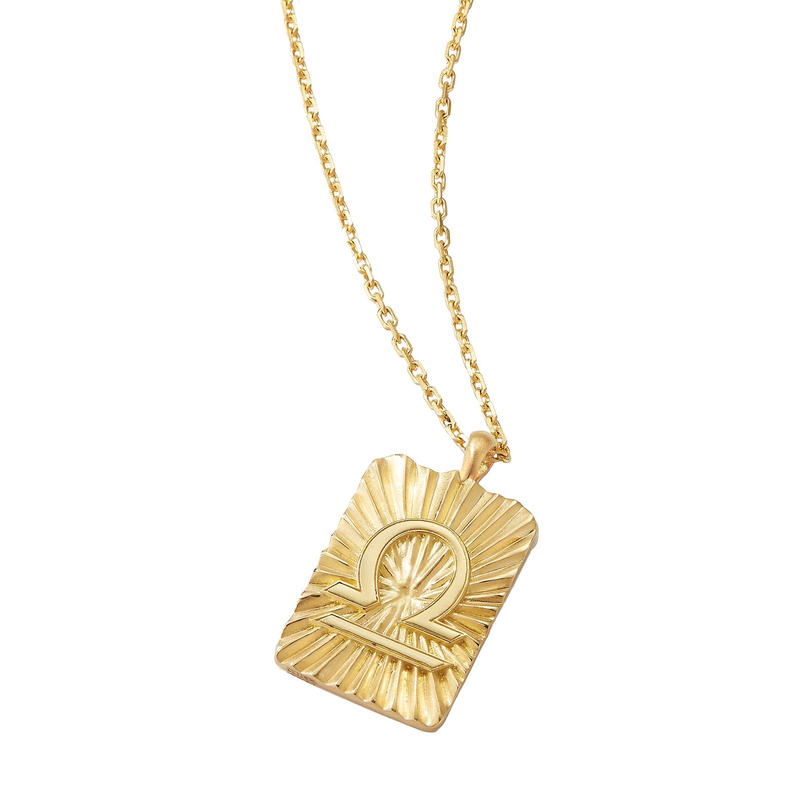 David Webb Zodiac Libra Pendant Necklace - Broken English Jewelry
