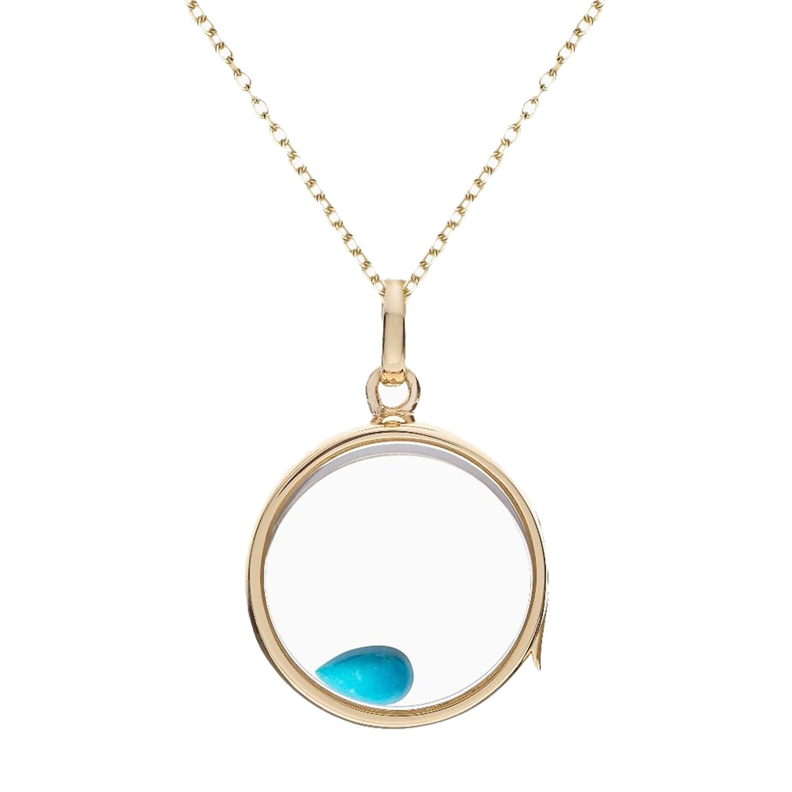 Loquet Turquoise December Birthstone Charm - Charms & Pendants - Broken English Jewelry