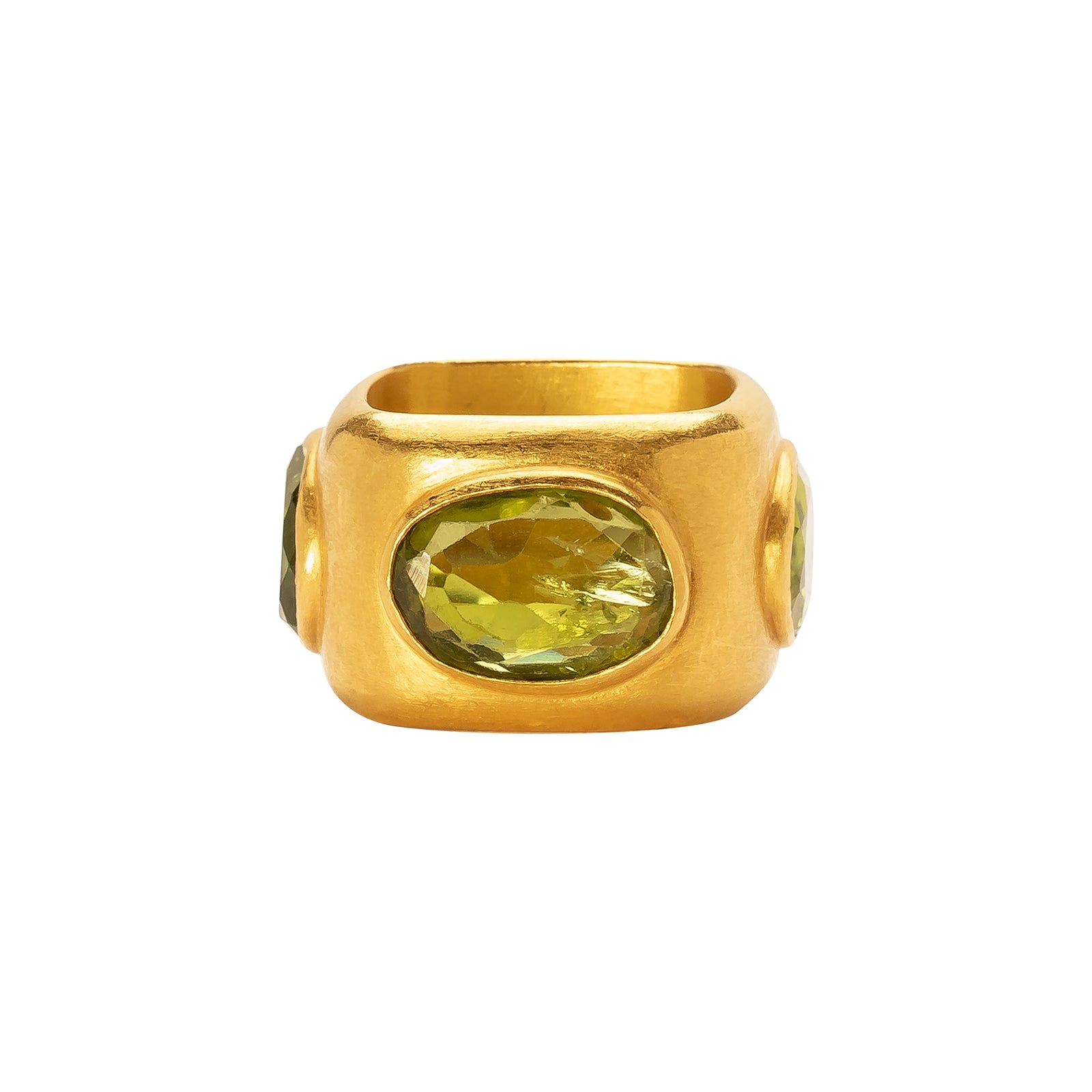 Munnu The Gem Palace 4-Sided Peridot Ring - Rings - Broken English Jewelry