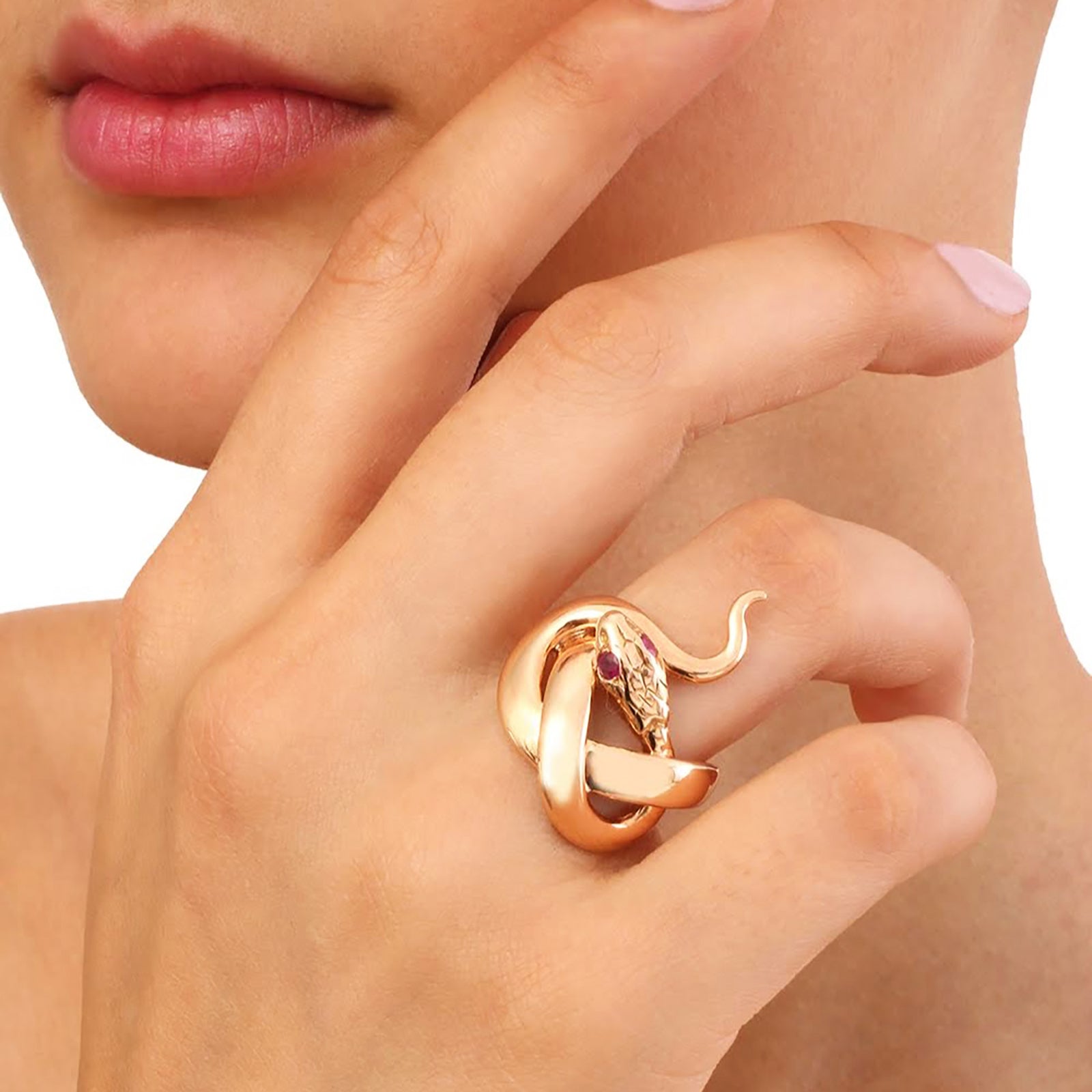 Sylvie Corbelin Initiee Snake Ring - Rose Gold - Rings - Broken English Jewelry