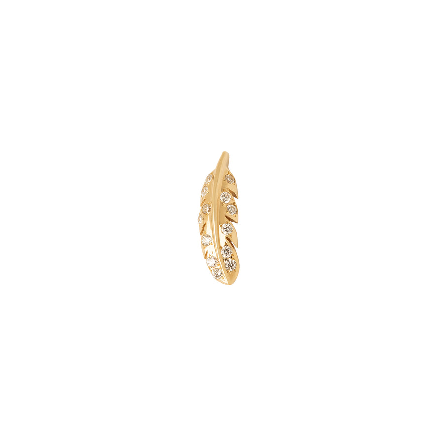 Loquet Diamond Feather Courage Charm - Broken English Jewelry