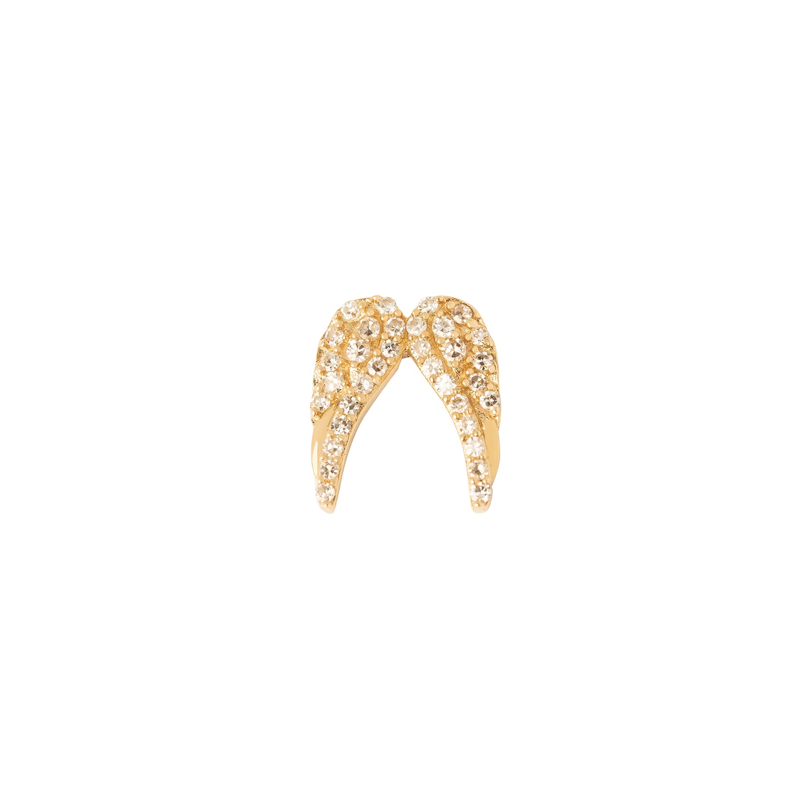 Loquet Messenger Angel Wings Diamond Charm - Charms & Pendants - Broken English Jewelry