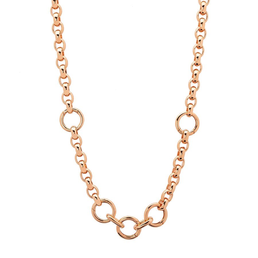 Foundrae Oversized Belcher Chain - Rose Gold - Broken English Jewelry