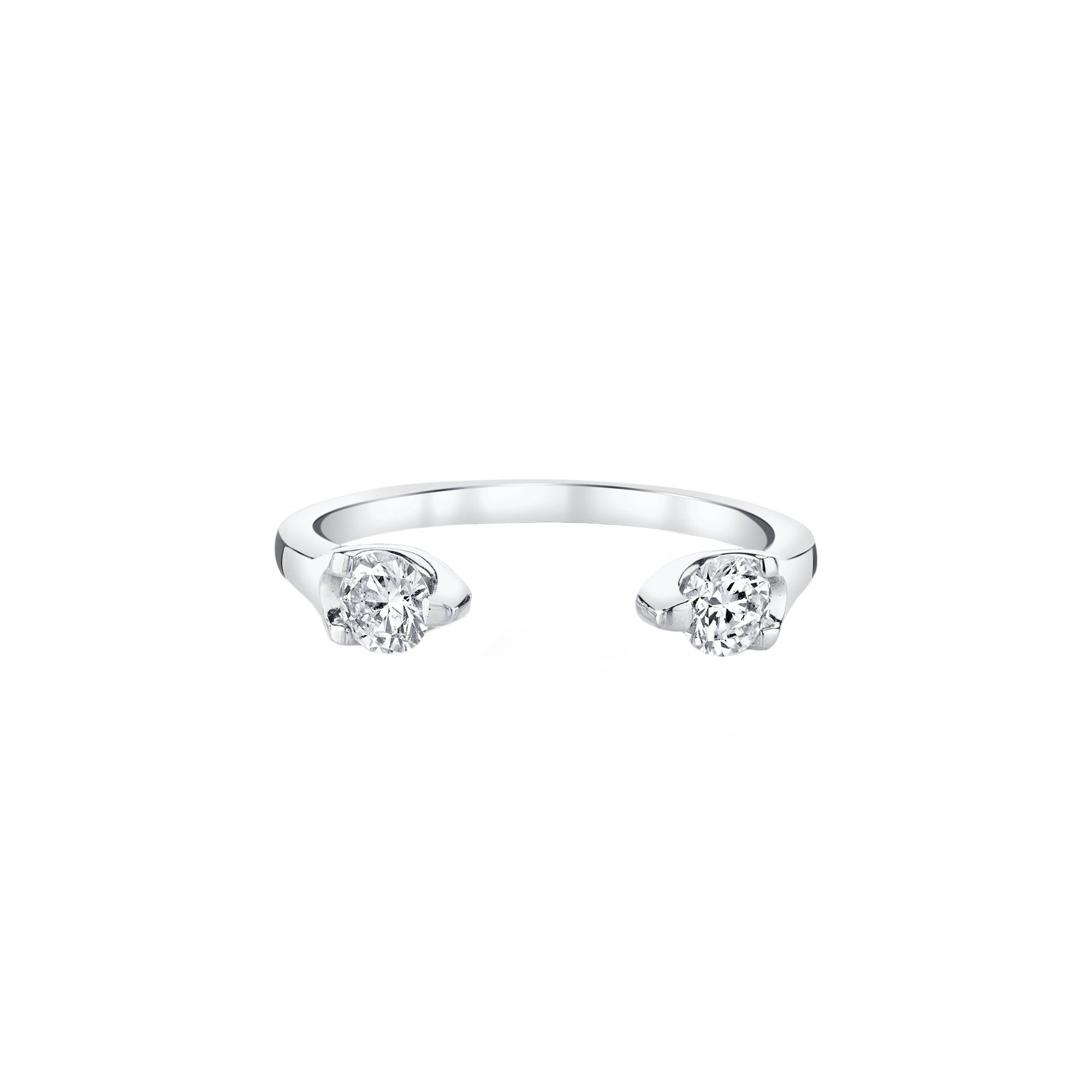 Anita Ko Orbit Ring - Diamond White Gold - Broken English Jewelry
