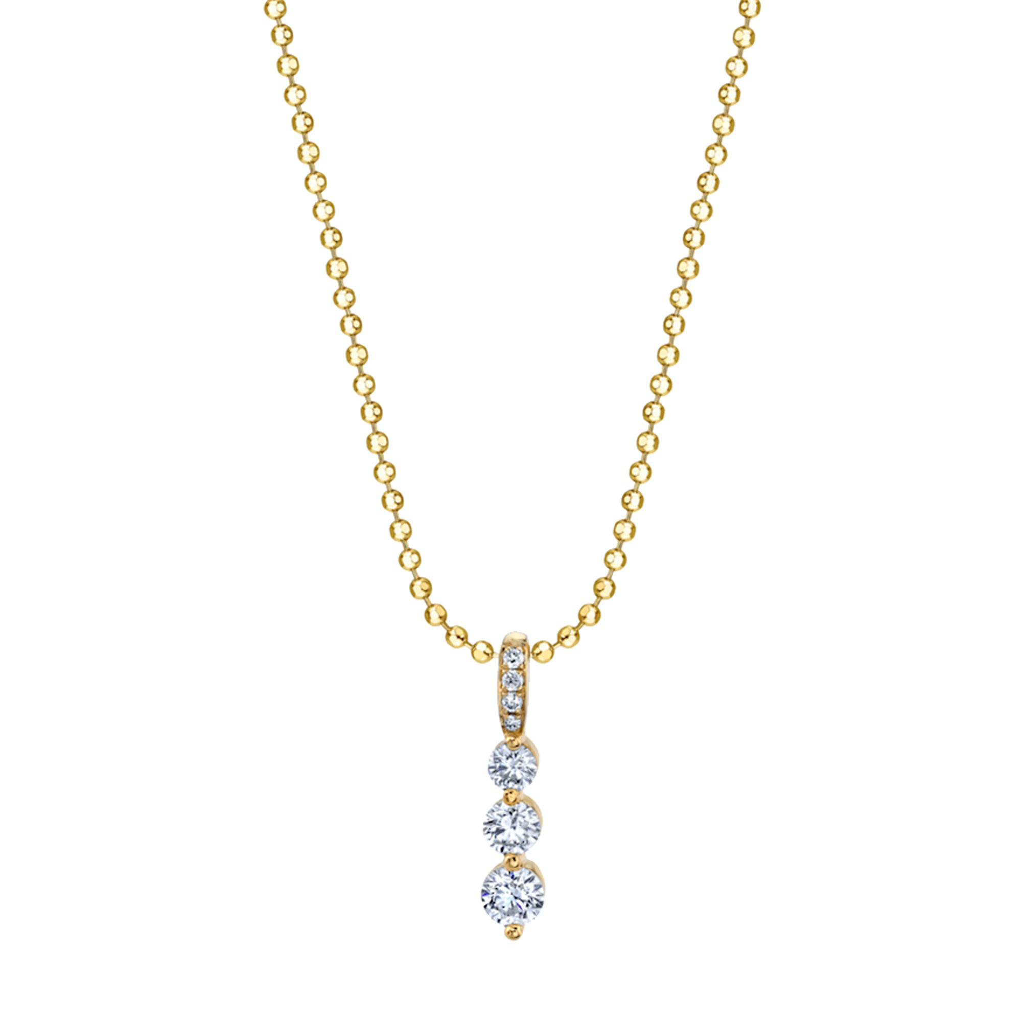 Anita Ko Small Diamond Twiggy Necklace - Yellow Gold - Broken English Jewelry