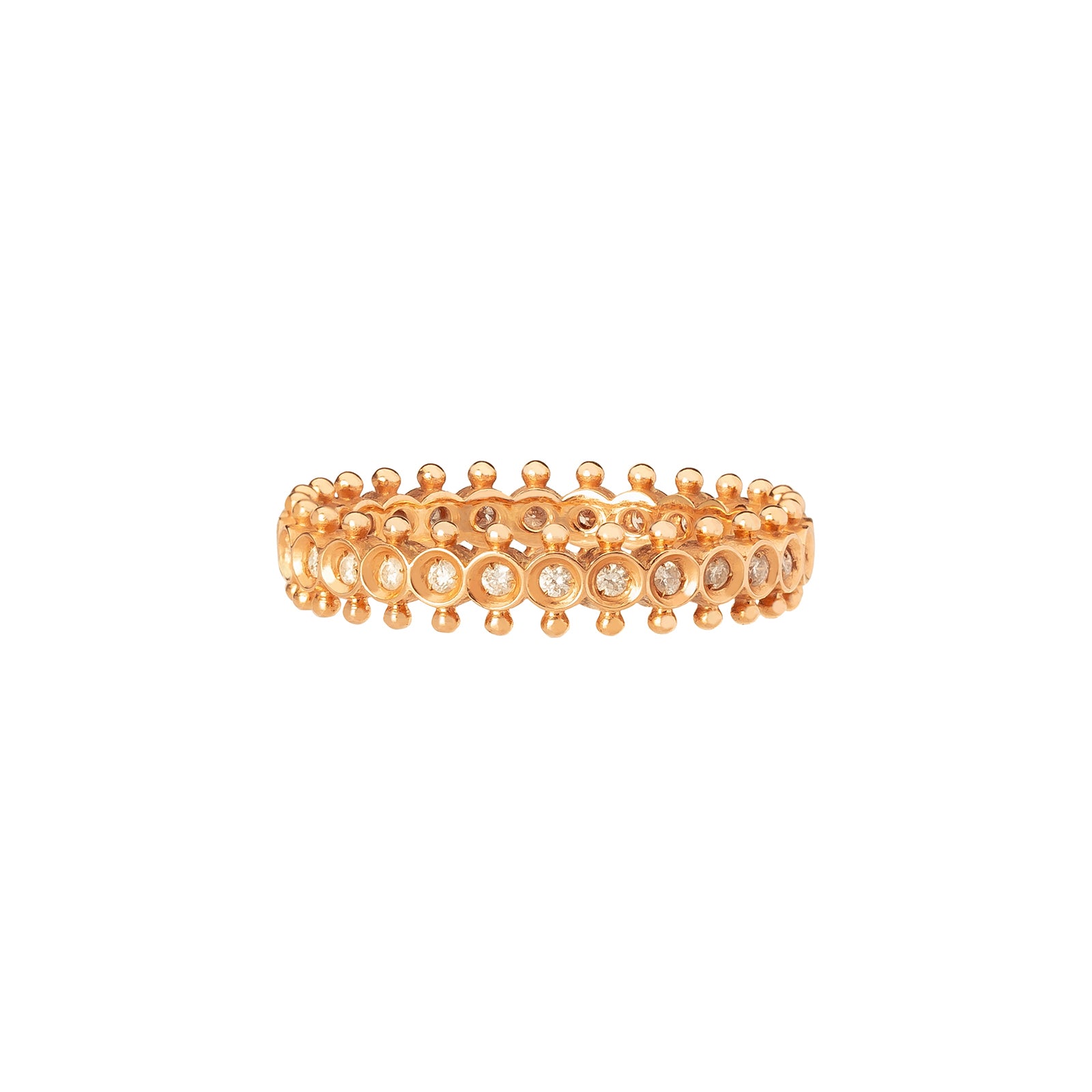 Carla Amorim Surrender Wedding Band - Rose Gold - Broken English Jewelry