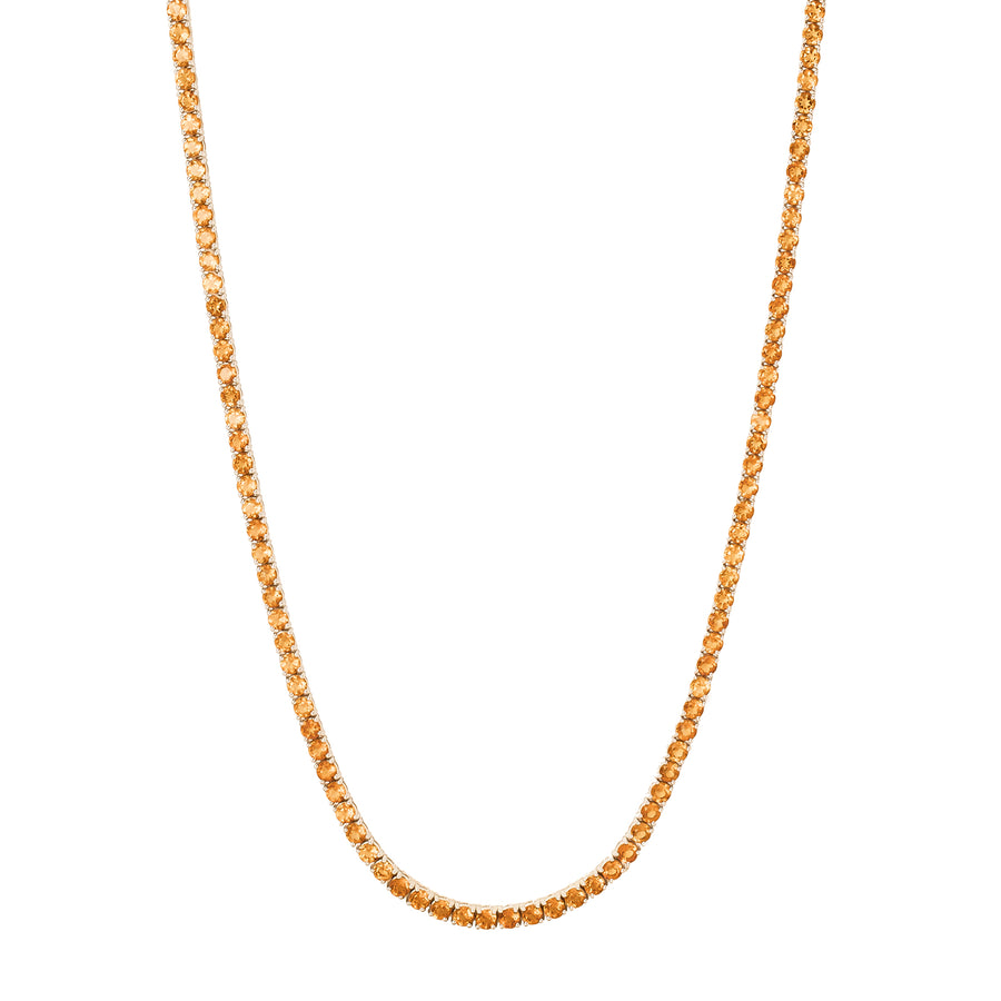 AMS Line Necklace - Citrine - Necklaces - Broken English Jewelry