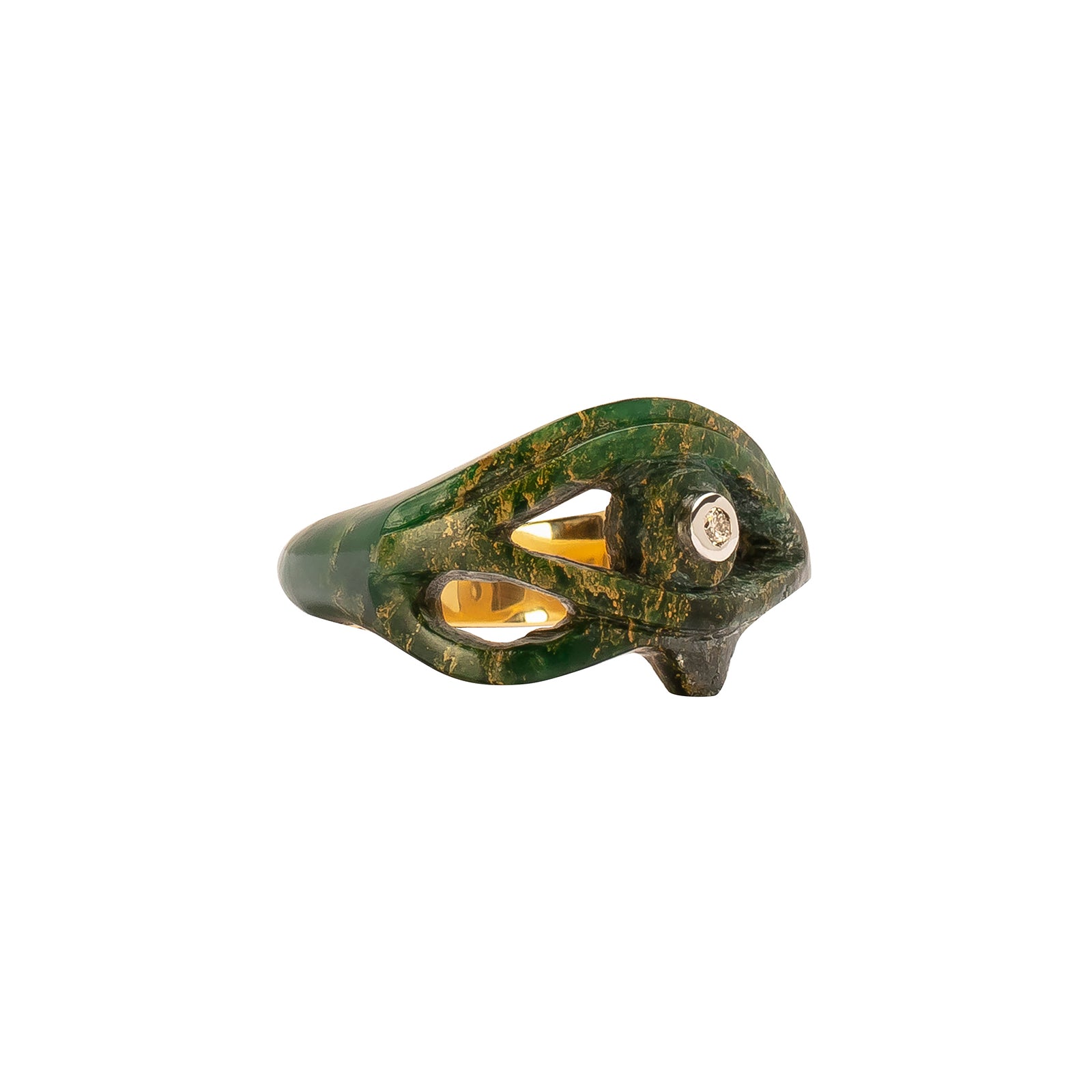 Silvia Furmanovich Egypt Eye of Horus Ring - Fuchsite - Rings - Broken English Jewelry