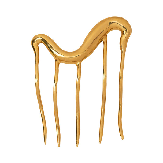 Bellona Hair Comb - Brass - Main Img
