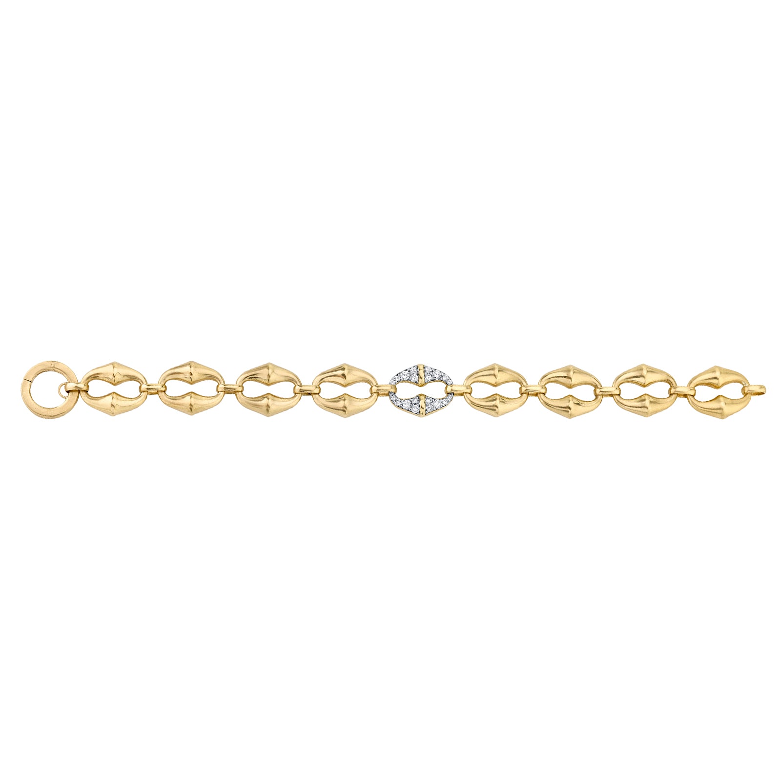 VRAM Mini Chrona Link Bracelet - Diamond - Broken English Jewelry