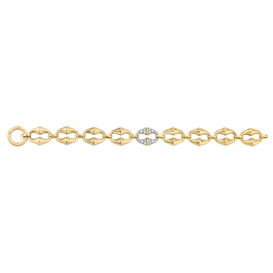 Mini Chrona Link Bracelet - Diamond