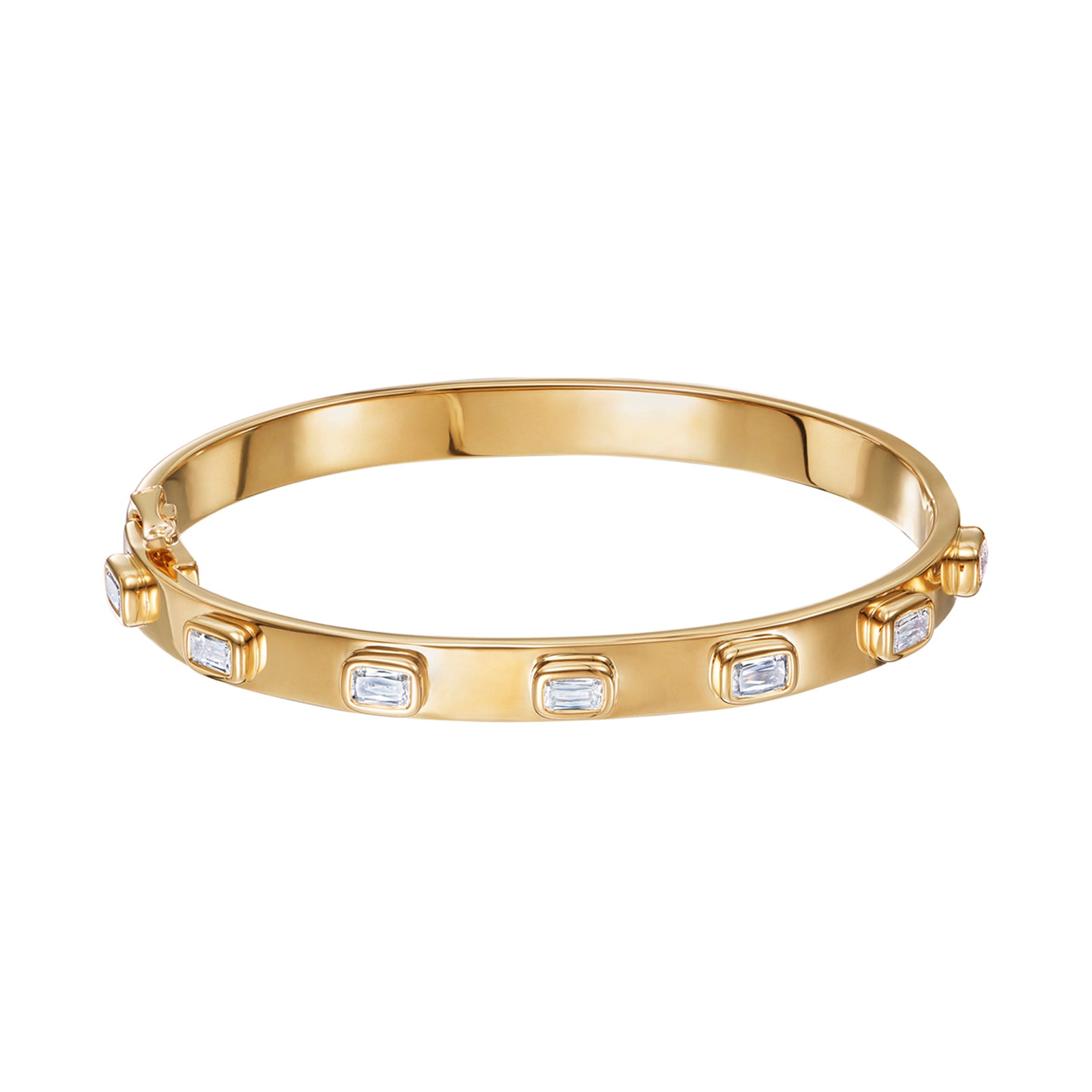 Kwiat Stackable Ashoka Diamond Bangle - Yellow Gold - Broken English Jewelry