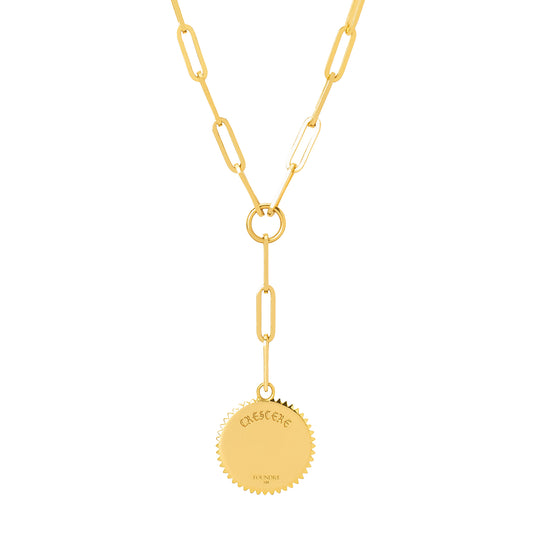 Classic FOB Clip Chain - Blue Crescent