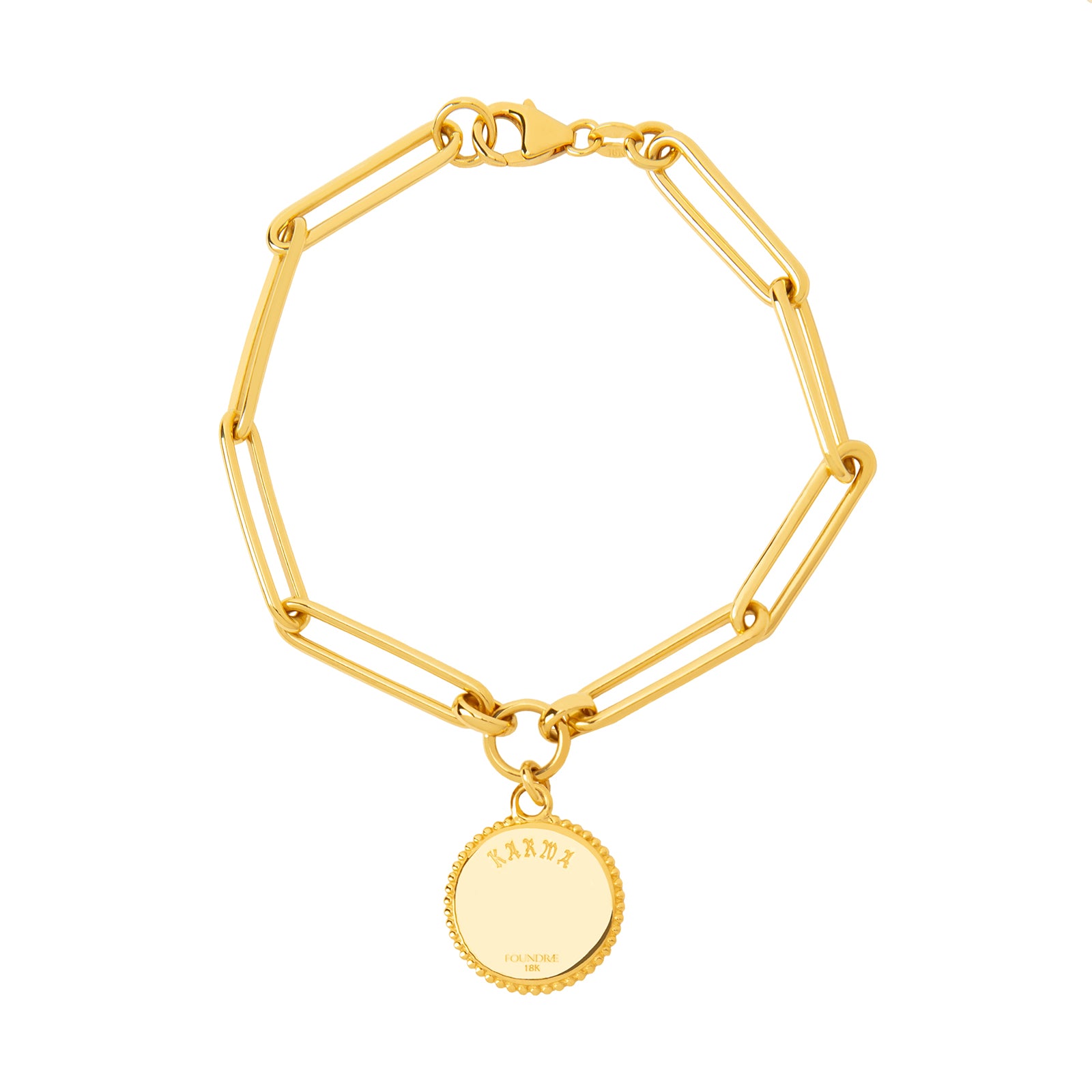 Foundrae Extended Clip Chain Bracelet - Karma - Bracelets - Broken English Jewelry
