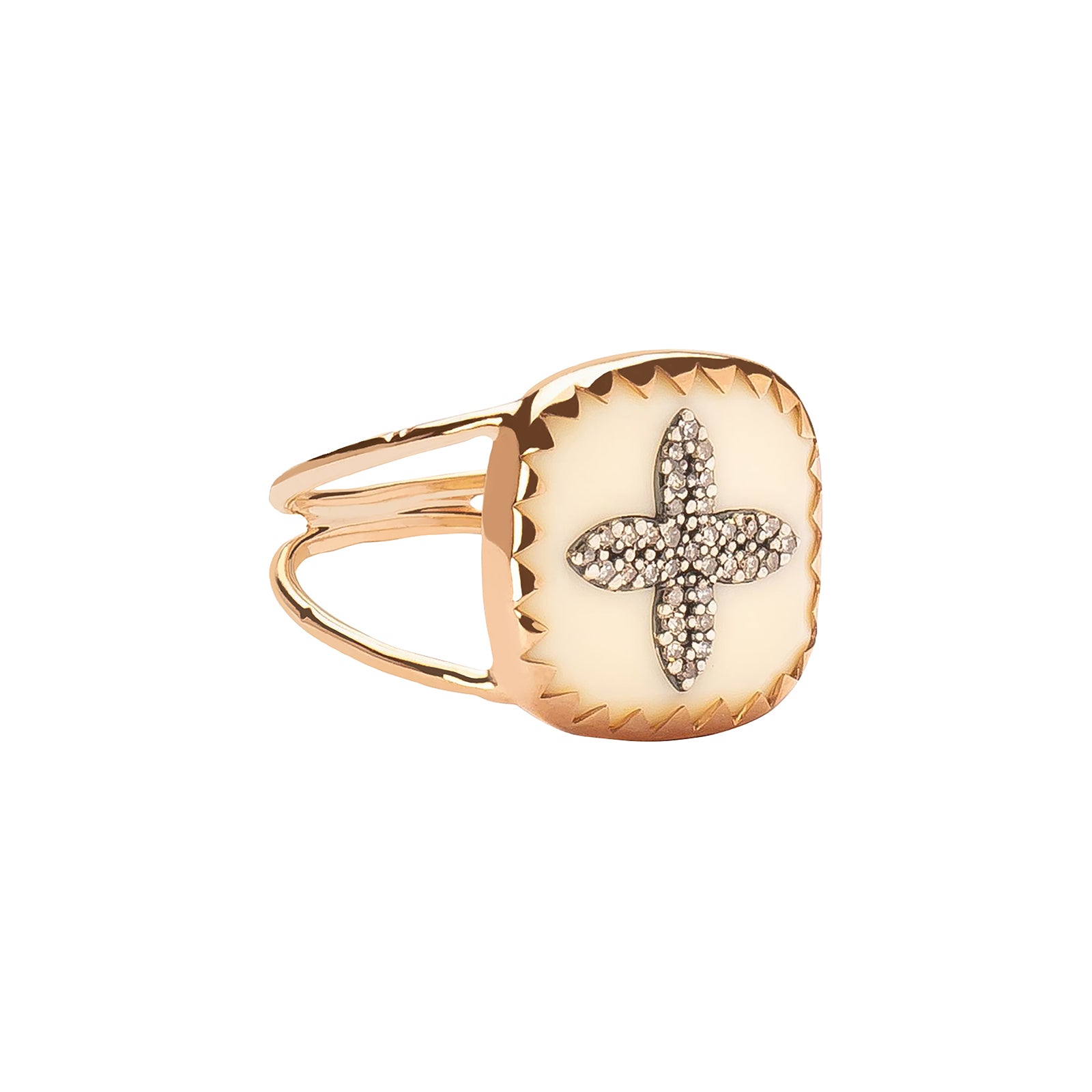 Pascale Monvoisin Bowie Nº2 Ring - White - Rings - Broken English Jewelry