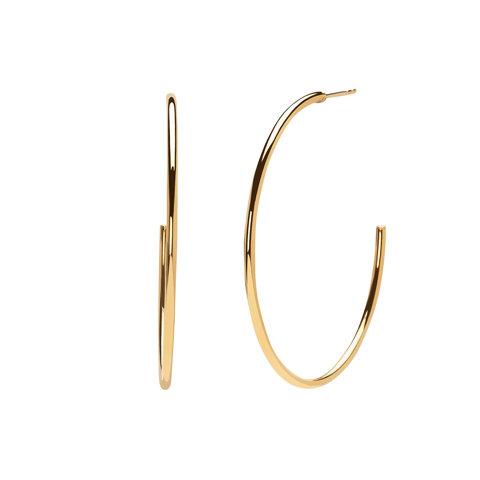 BE by Broken English Large Hoops - 1.5mm - Earrings - Broken English Jewelry