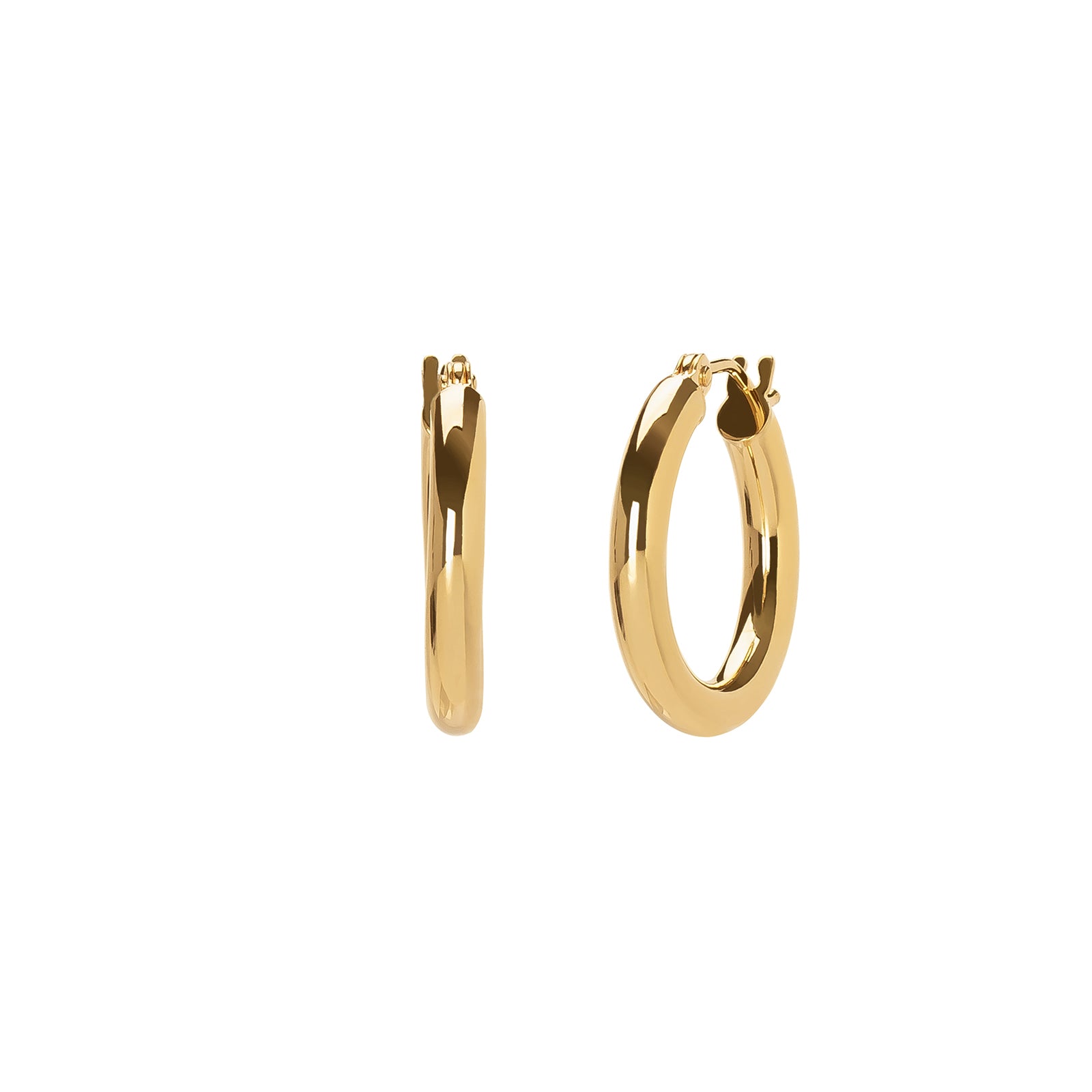 BE by Broken English Small Round Tube Hoops - 3mm - Broken English Jewelry