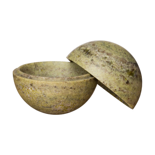 Moss Marble Sphere Box - Medium