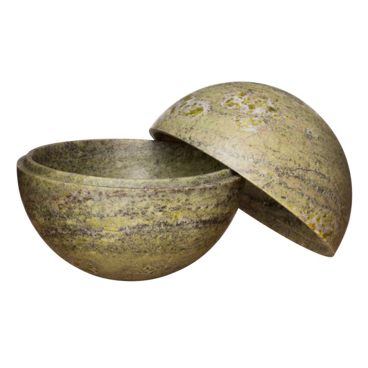 Moss Marble Sphere Box - Large