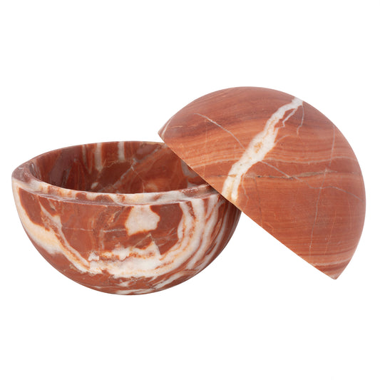 Cliff Rose Marble Sphere Box - Medium