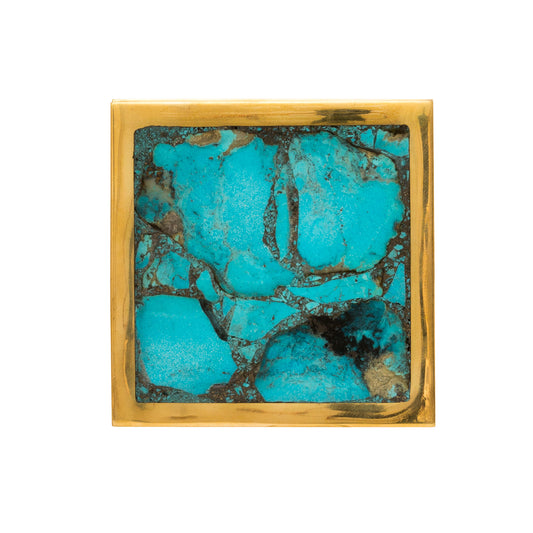 Brass & Turquoise Box