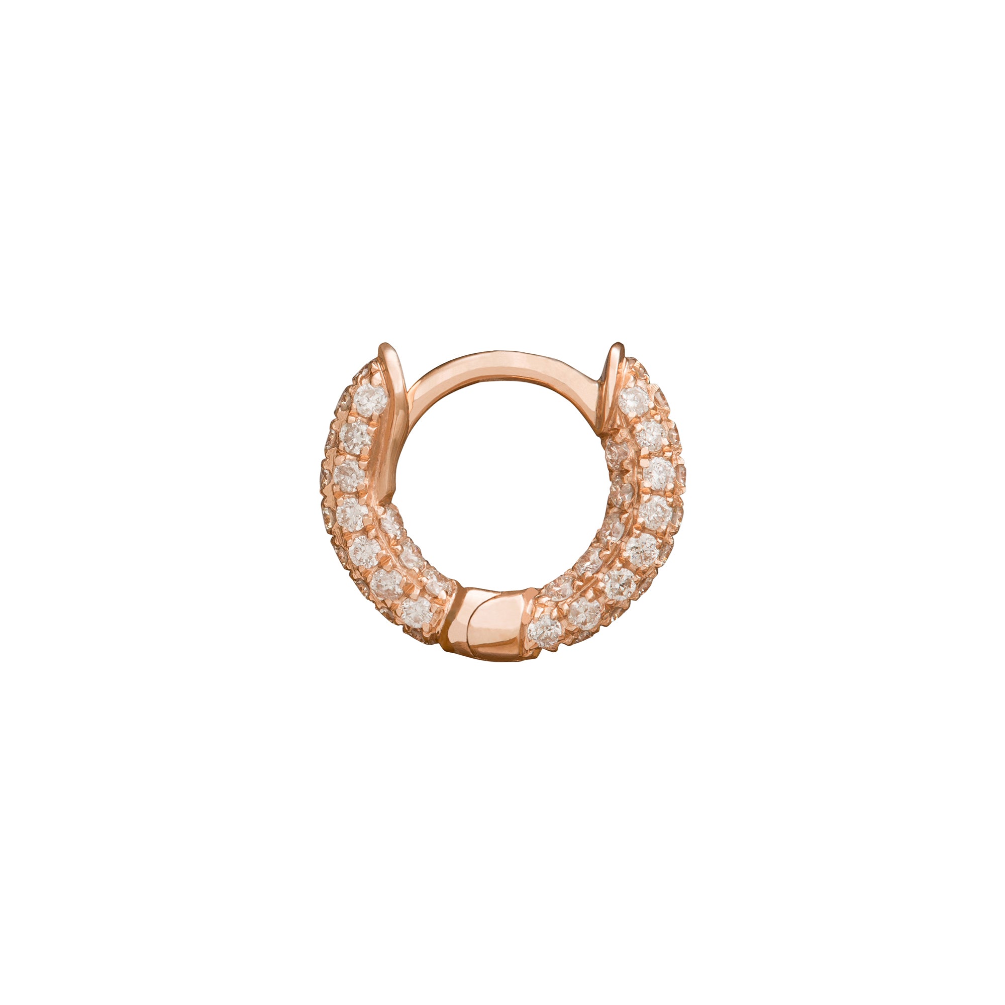 Trouver Five Row Huggie 5mm - Rose Gold - Earrings - Broken English Jewelry