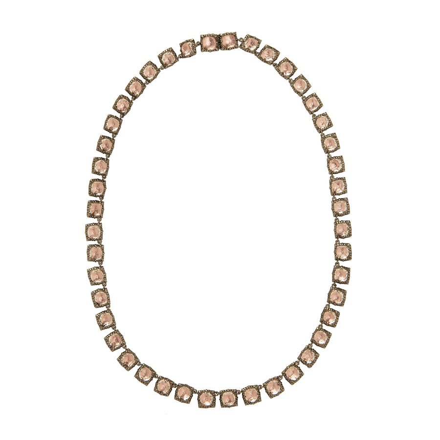 Larkspur & Hawk Bella Mini Riviere Necklace - Blush - Broken English Jewelry