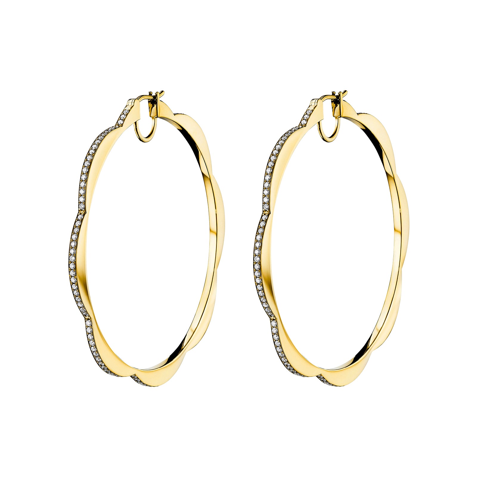Cadar Triplet Hoop Earrings - Jumbo - Broken English Jewelry