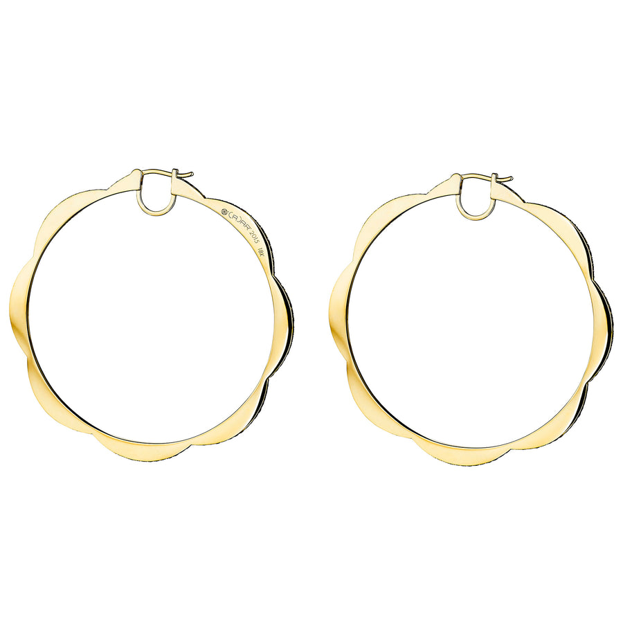 Cadar Triplet Hoop Earrings - Jumbo - Broken English Jewelry