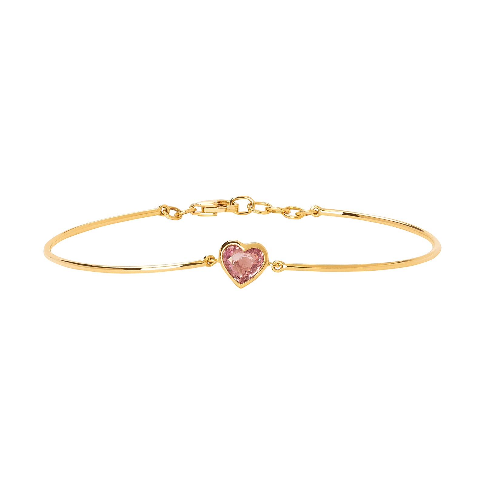 2025年新作 YI Bracelets - Sapphire Pink - Bangle Heart Collection アクセサリー
