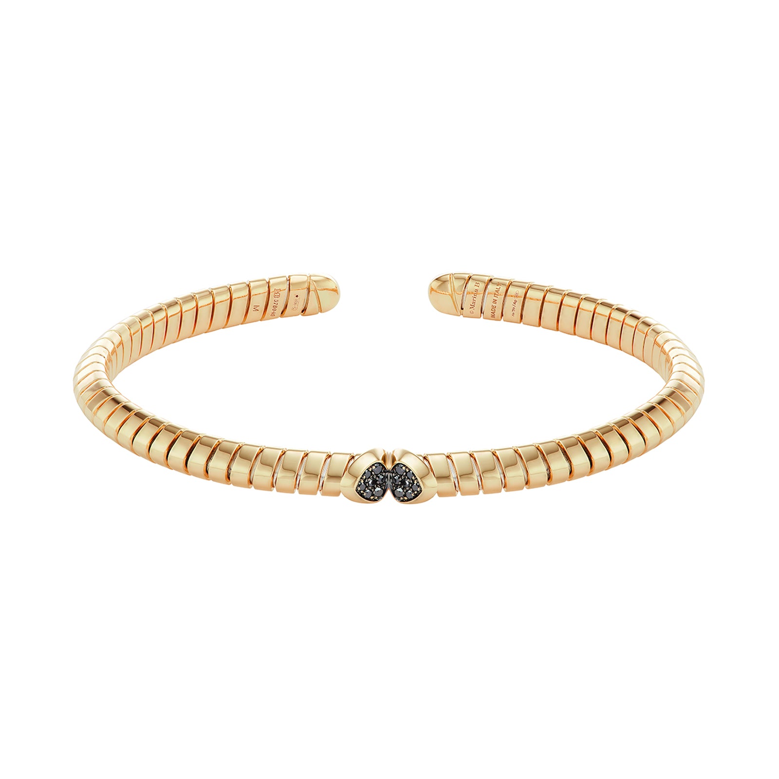 Marina B Trisolina Medium Bangle - Black Diamond - Bracelets - Broken English Jewelry