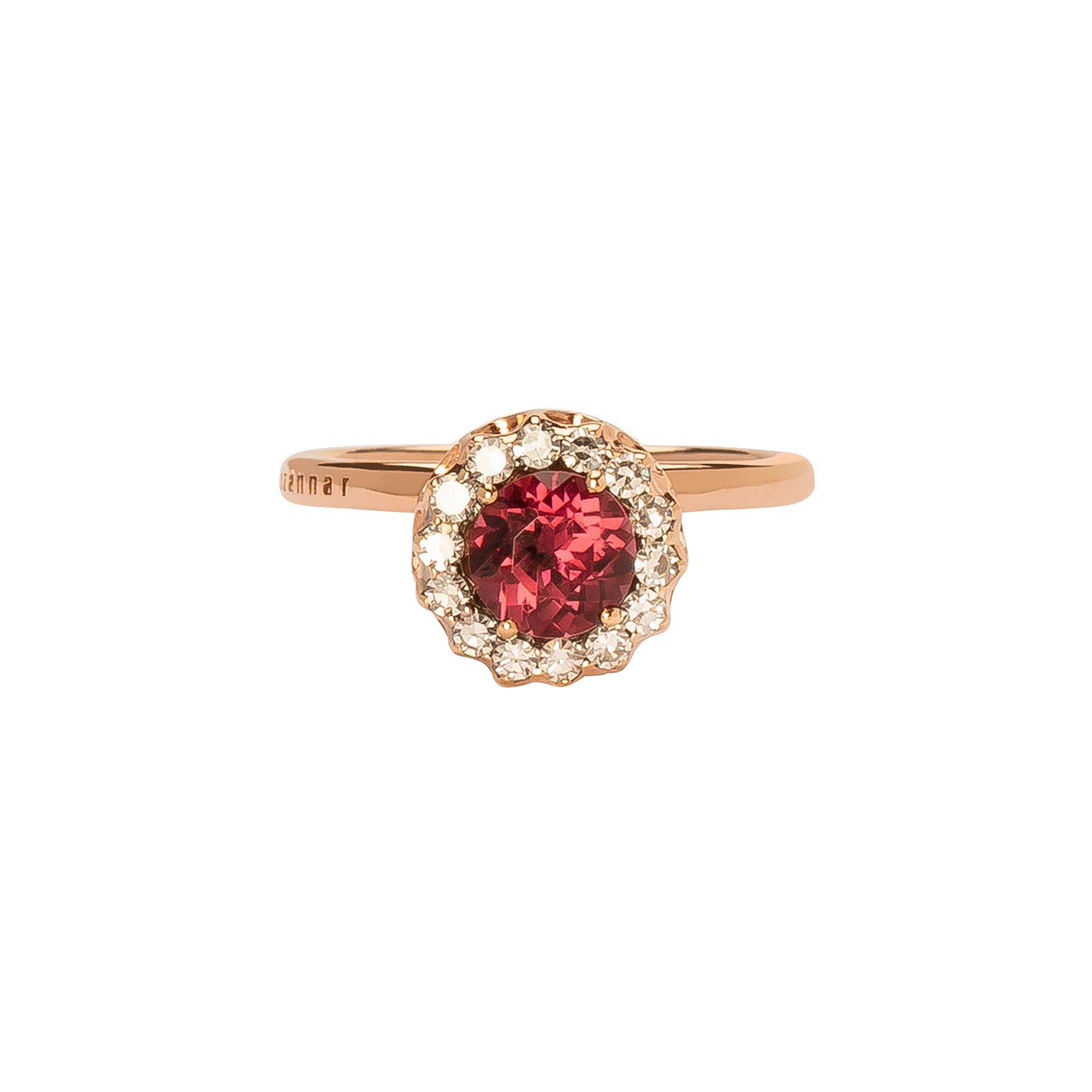 Selim Mouzannar Beirut Basic Ring - Rhodolite & Diamond - Rings - Broken English Jewelry