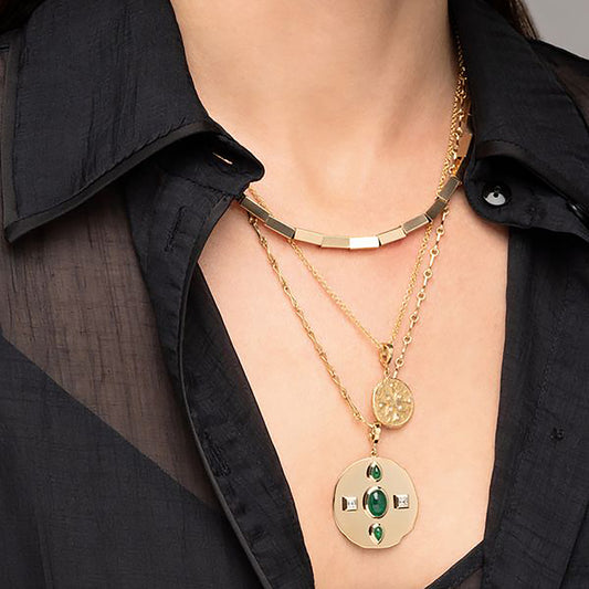 Small Compass Coin Charm