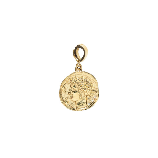 Small Goddess Coin Charm - Main Img