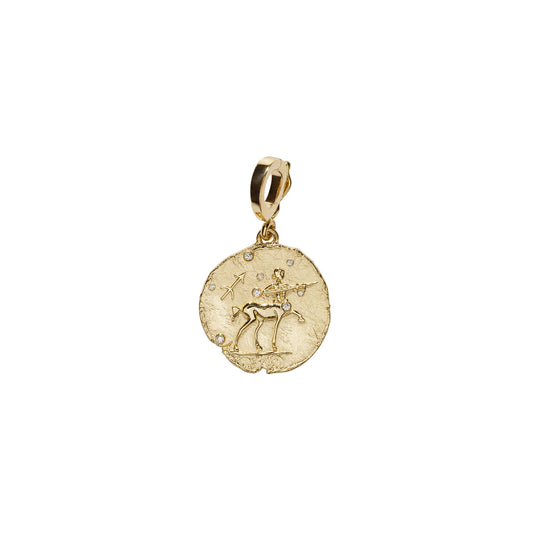 Zodiac Small Coin Charm - Sagittarius - Main Img