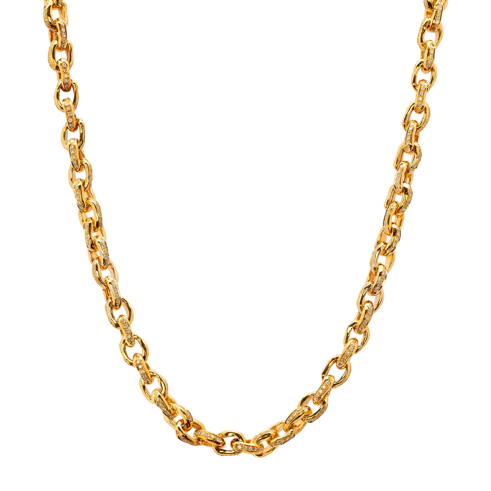 Patcharavipa Chain Row 5 Diamond Necklace - Broken English Jewelry