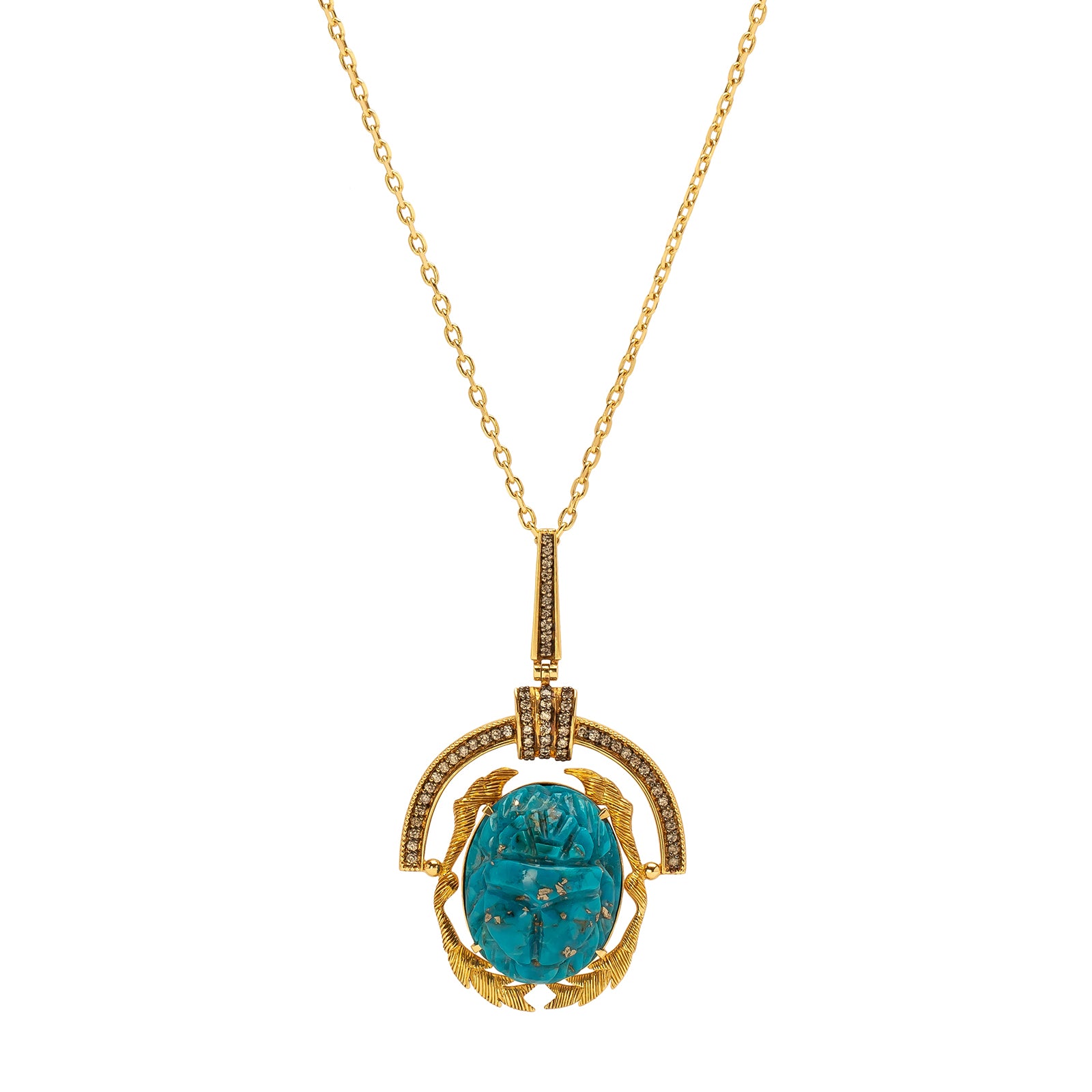 Silvia Furmanovich Egypt Scarab Necklace - Necklaces - Broken English Jewelry