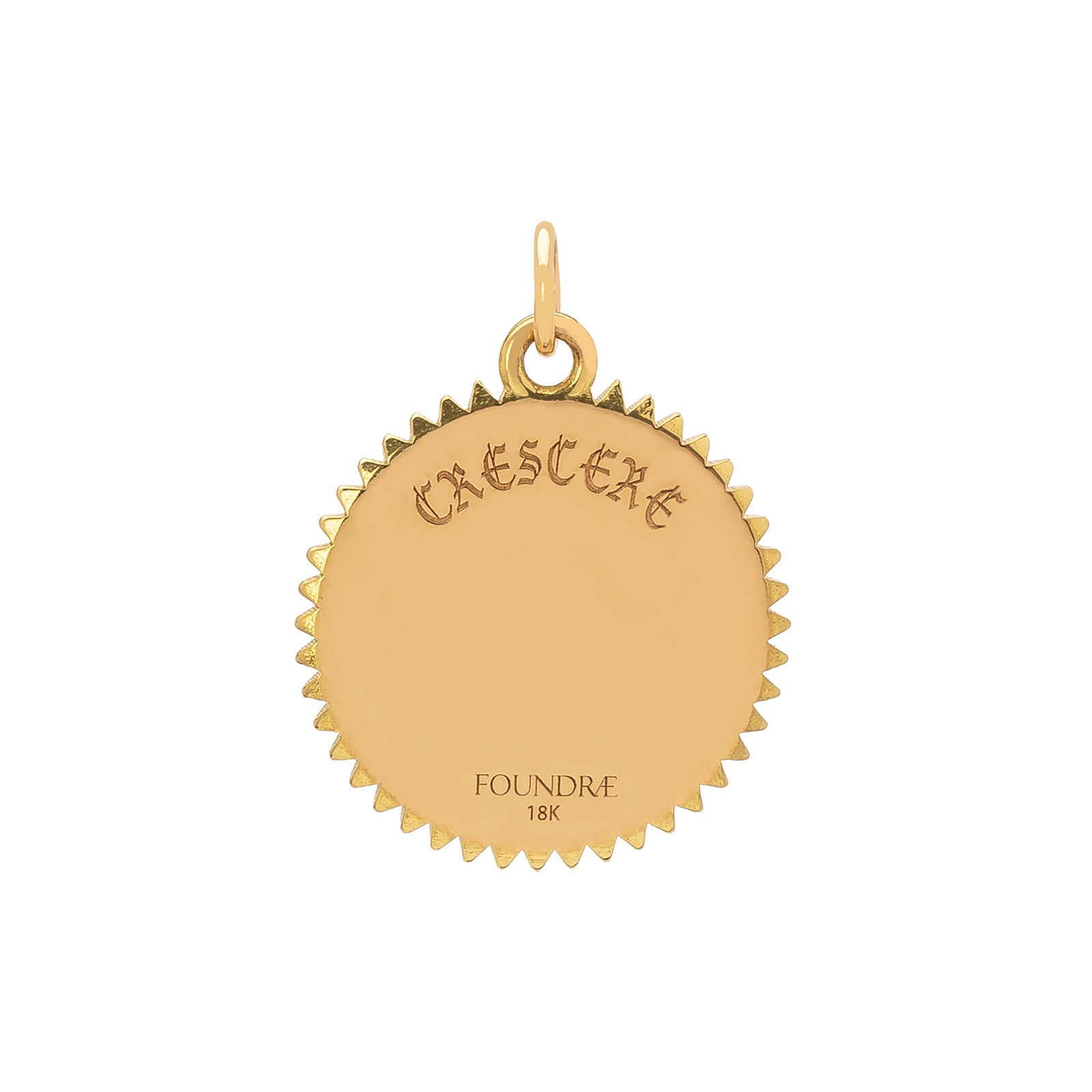 Foundrae Crescent Blue Medallion - 20mm - Broken English Jewelry