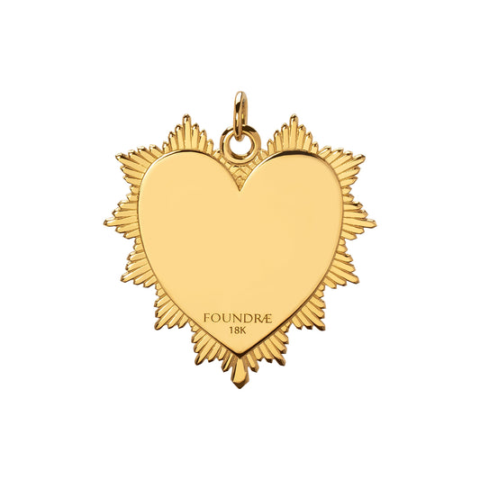 Oversized Love Token Diamond Center Medallion